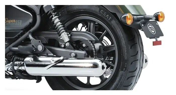 Royal Enfield –Super Meteor Bike - Alloy Wheels With Wider Rear Tyre