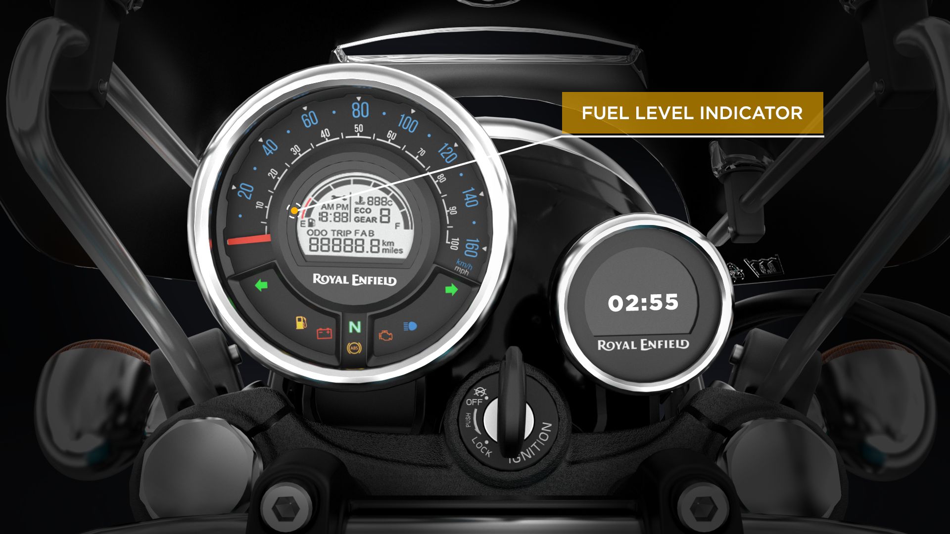 Digital fuel meter for royal enfield classic 350 top