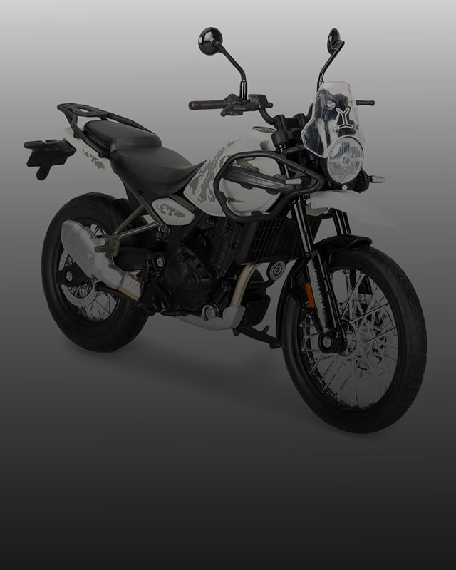 Himalayan 450 1:12 Scale Model - Kamet White