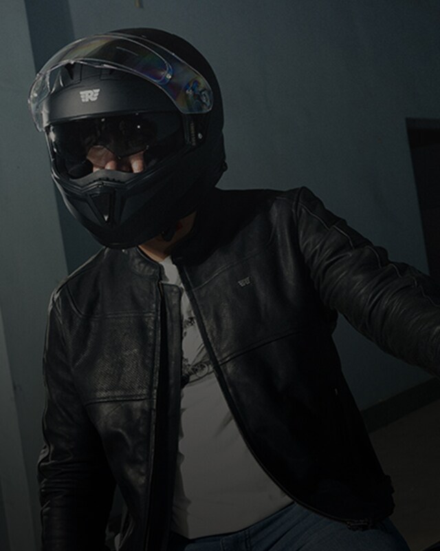 Classic Leather Riding Jacket - Black