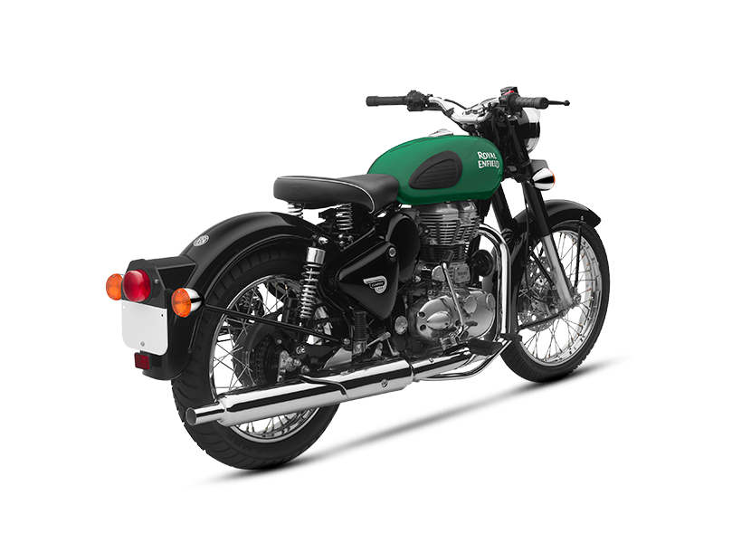 Enfield 350 Bullet Bike Green Colour 350 Redditch Green Royal