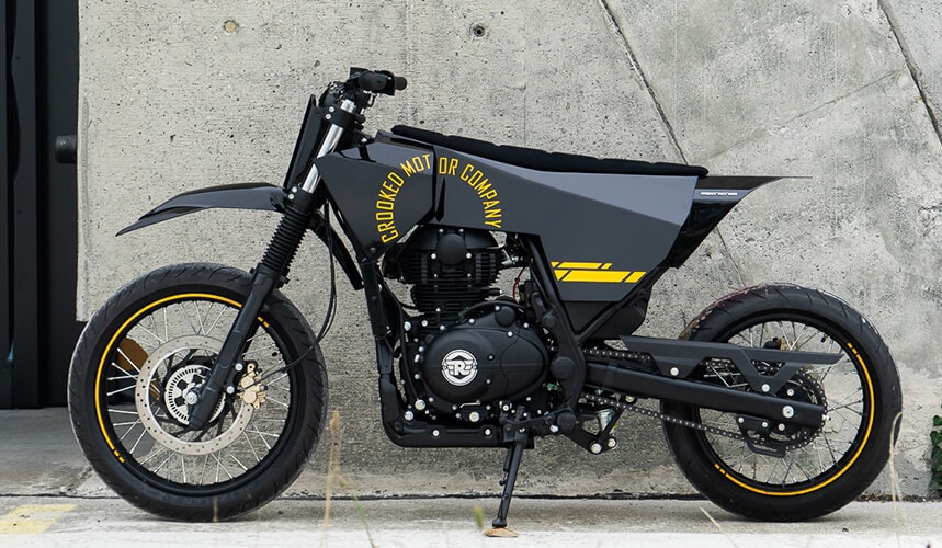 SuperScram by Crooked Motorcycles - Royal Enfield Scram 411 Custom Image 5