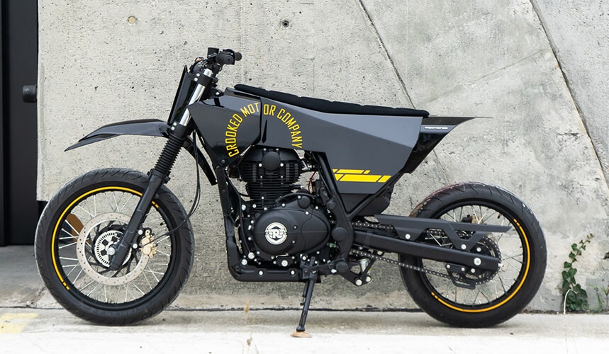 SuperScram by Crooked Motorcycles - Royal Enfield Scram 411 Custom Image 8