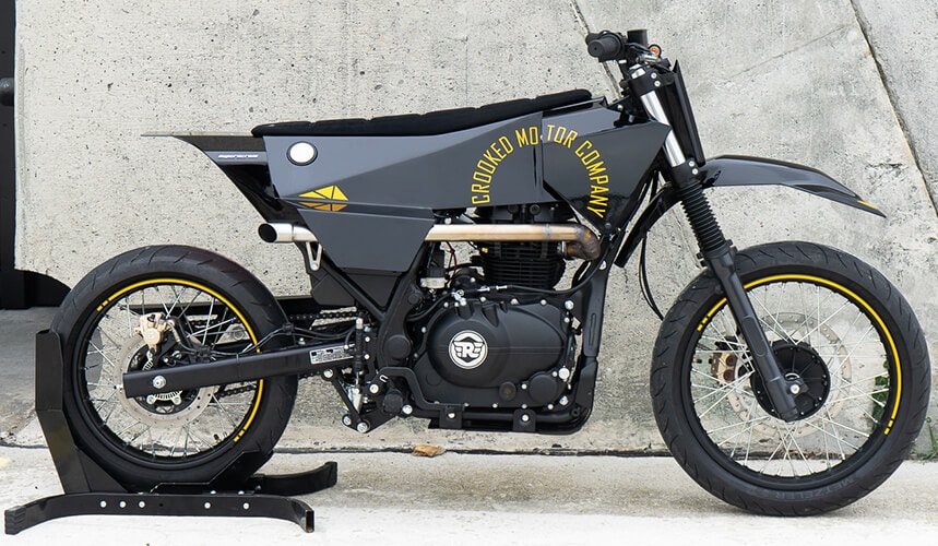 SuperScram by Crooked Motorcycles - Royal Enfield Scram 411 Custom Image 9