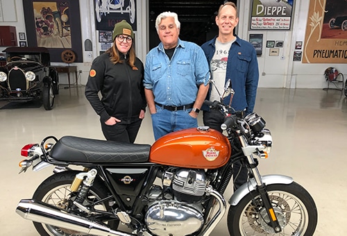 Jay Leno rides the new 650 Twins