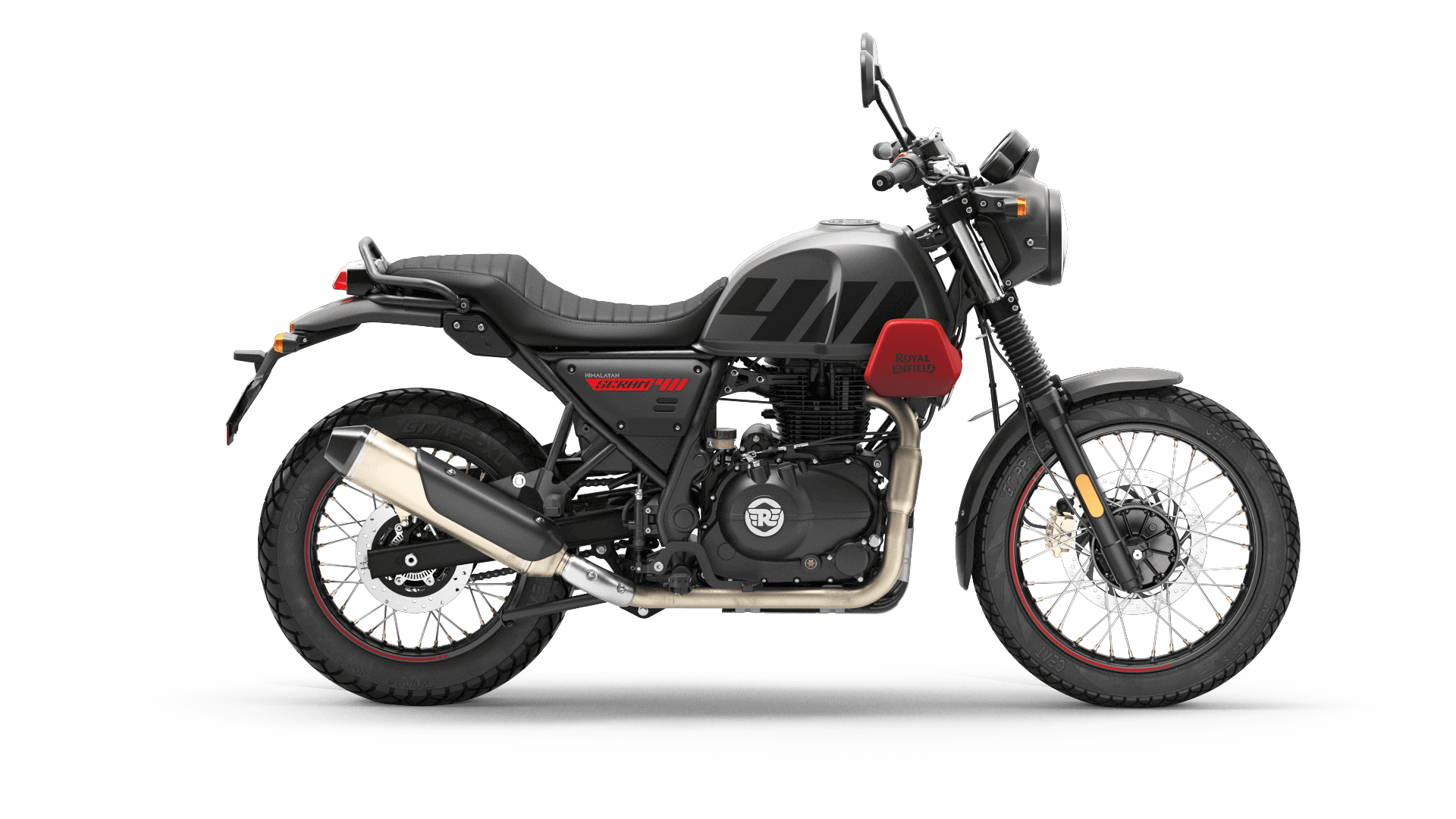 Royal Enfield Scram 411 Graphite Red