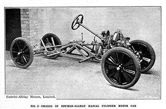 Enfield Allday 10hp light car chassis.
