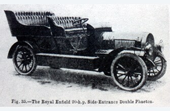 Royal Enfield 20hp car, side entrance, double phaeton.