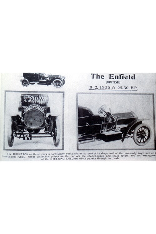1906 Enfield car advert.