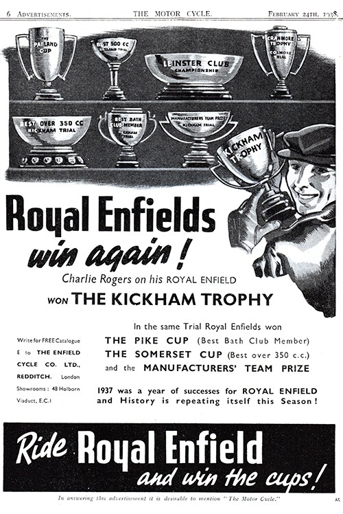 1938 Kickham Trial Charlie Rogers win advert