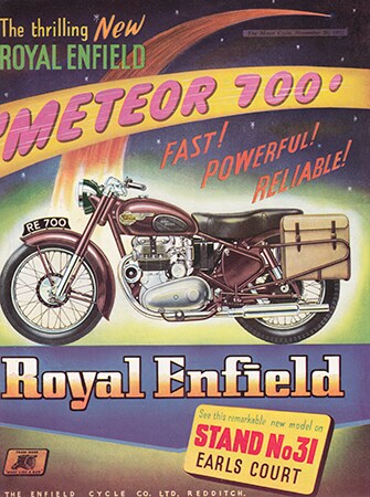 1952 Earls Court Show new 700 Meteor advert