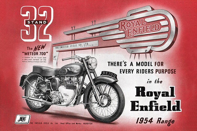 1953 Earls Court Show Meteor 700 Twin stand 32 advert.