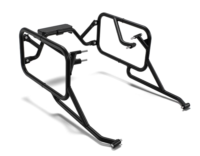 Black Adventure Pannier Rails