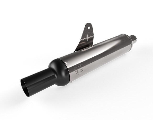 Silver and Black Peashooter Silencer