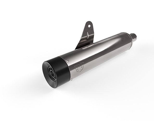 Silver and Black Straightcut Silencer