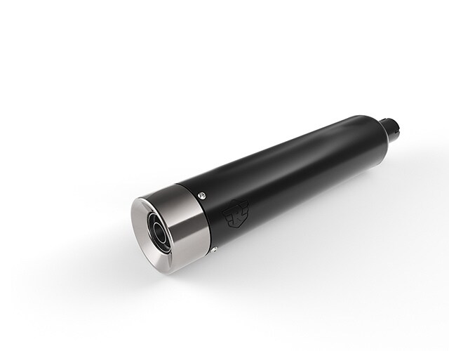 Black and Silver Straightcut Silencer