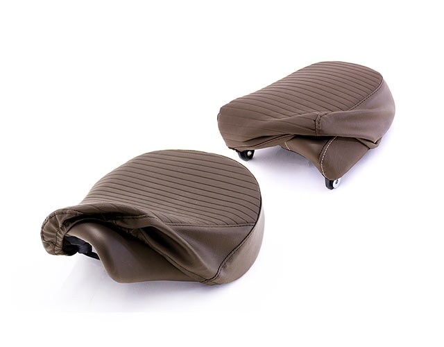 Brown Pleated Seat Cover
