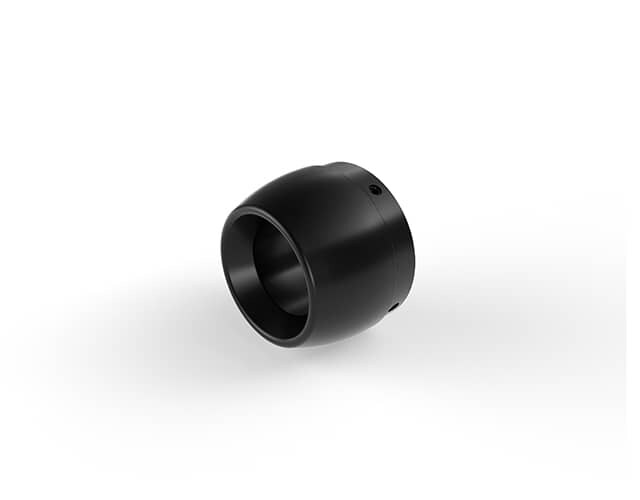 Black Tapered End Cap