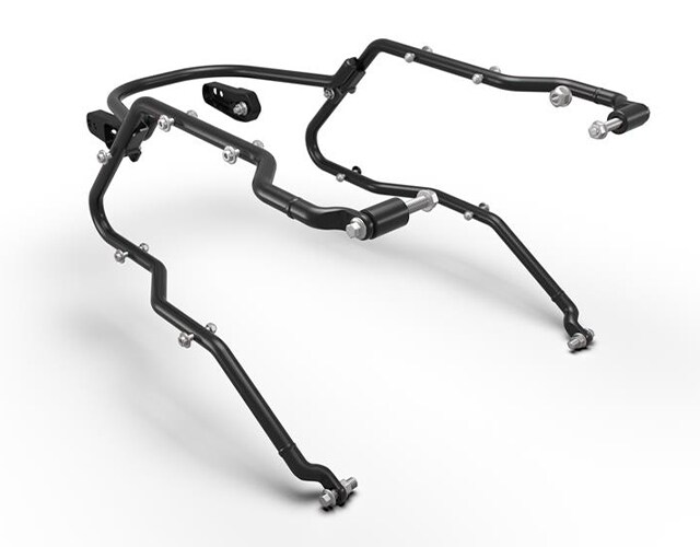 Black Long Haul Pannier Rails