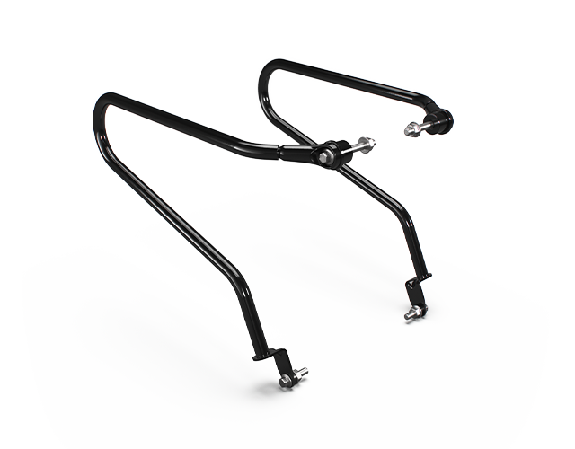 Black Soft Pannier Rails