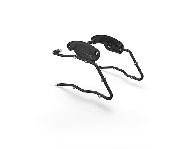 Black Long Haul Pannier Rails