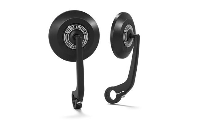 Black Round Bar End Mirrors