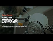 White Painted Instrument Cowl | Royal Enfield USA