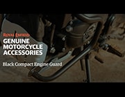 Black Compact Engine Guards | Royal Enfield