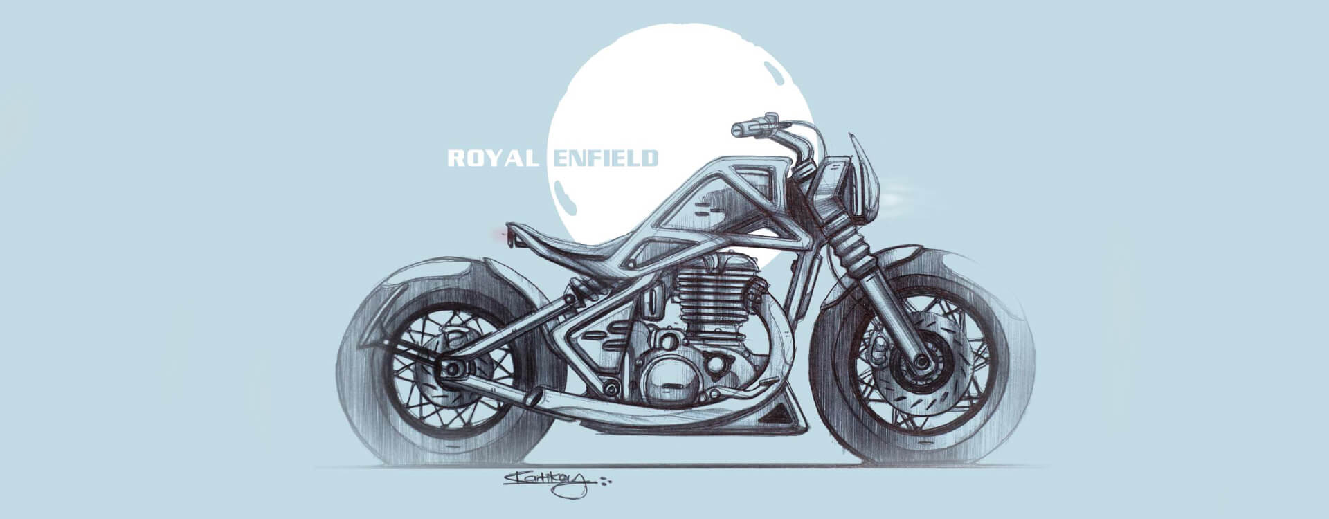 Royal Enfield (Bullet) bike drawing 🔥 - YouTube