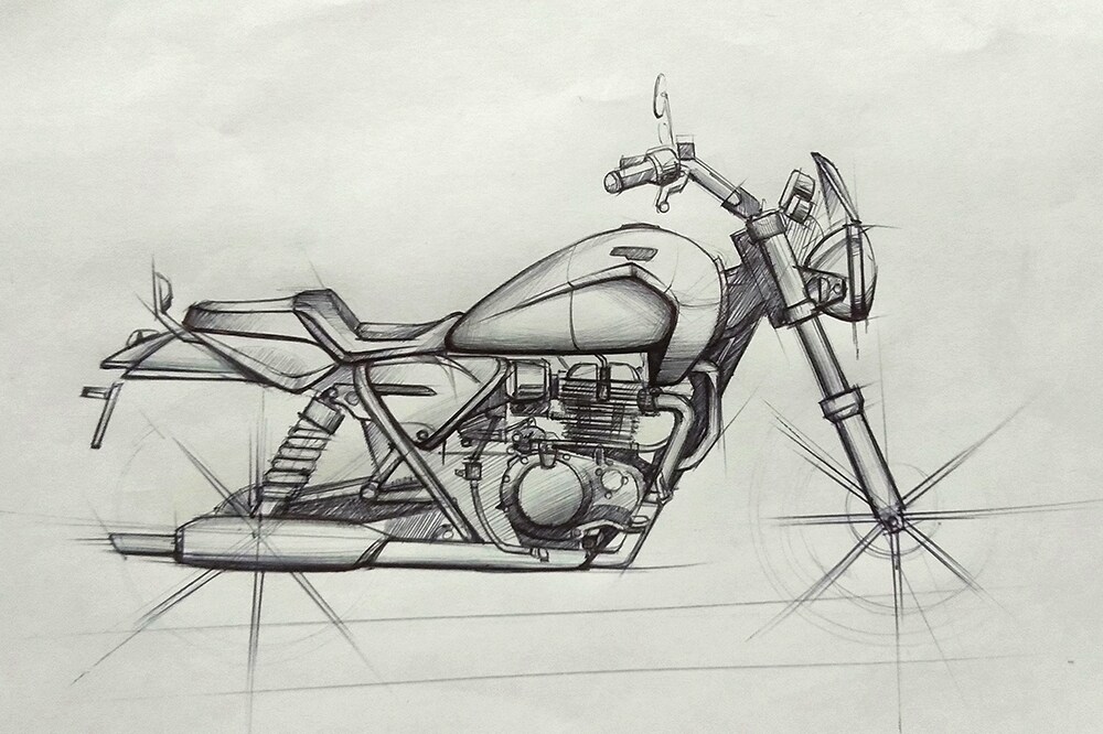 Royal Enfield#how to draw a bike#bike art # realistic art#colour pencil  drawing - YouTube