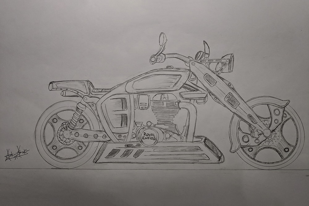 Royal Enfield Classic 500, Art Sketch Poster no Frame - Etsy | Royal enfield,  Motos royal enfield, Poster