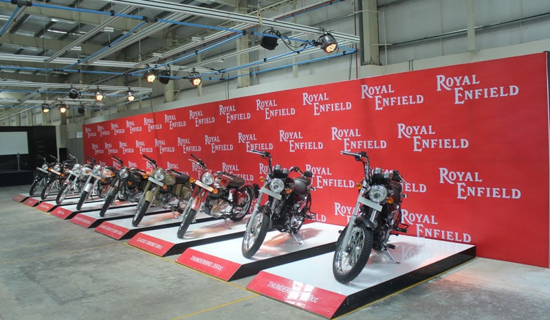 The new Royal Enfield factory at  Oragadam Tamil Nadu