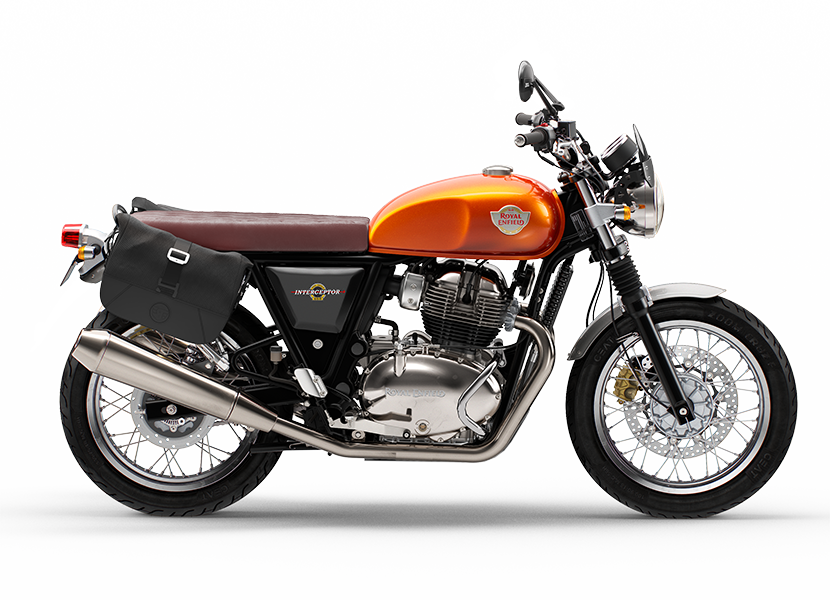 Interceptor 650 Orange Crush Side View