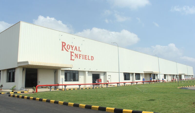 The new Royal Enfield factory at Oragadam, Tamil Nadu