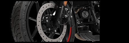 DISC BRAKES AND DUAL CHANNEL ABS