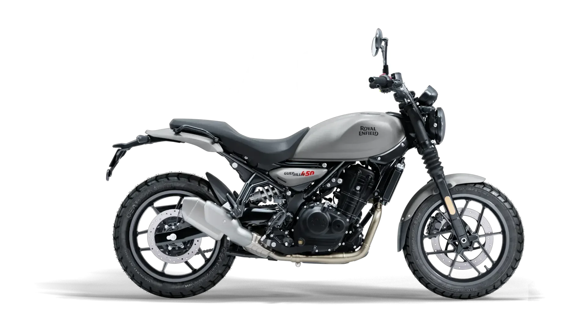 Royal Enfield Guerrilla 450 moto couleur Smoke Sliver