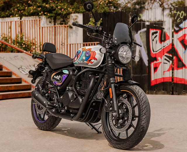 Royal Enfield Hunter 350 - Rebel Blue Colour