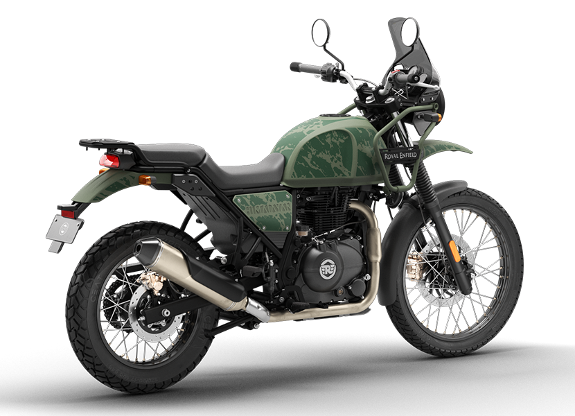 Royal Enfield Himalayan 410 Pine Green - Rear View