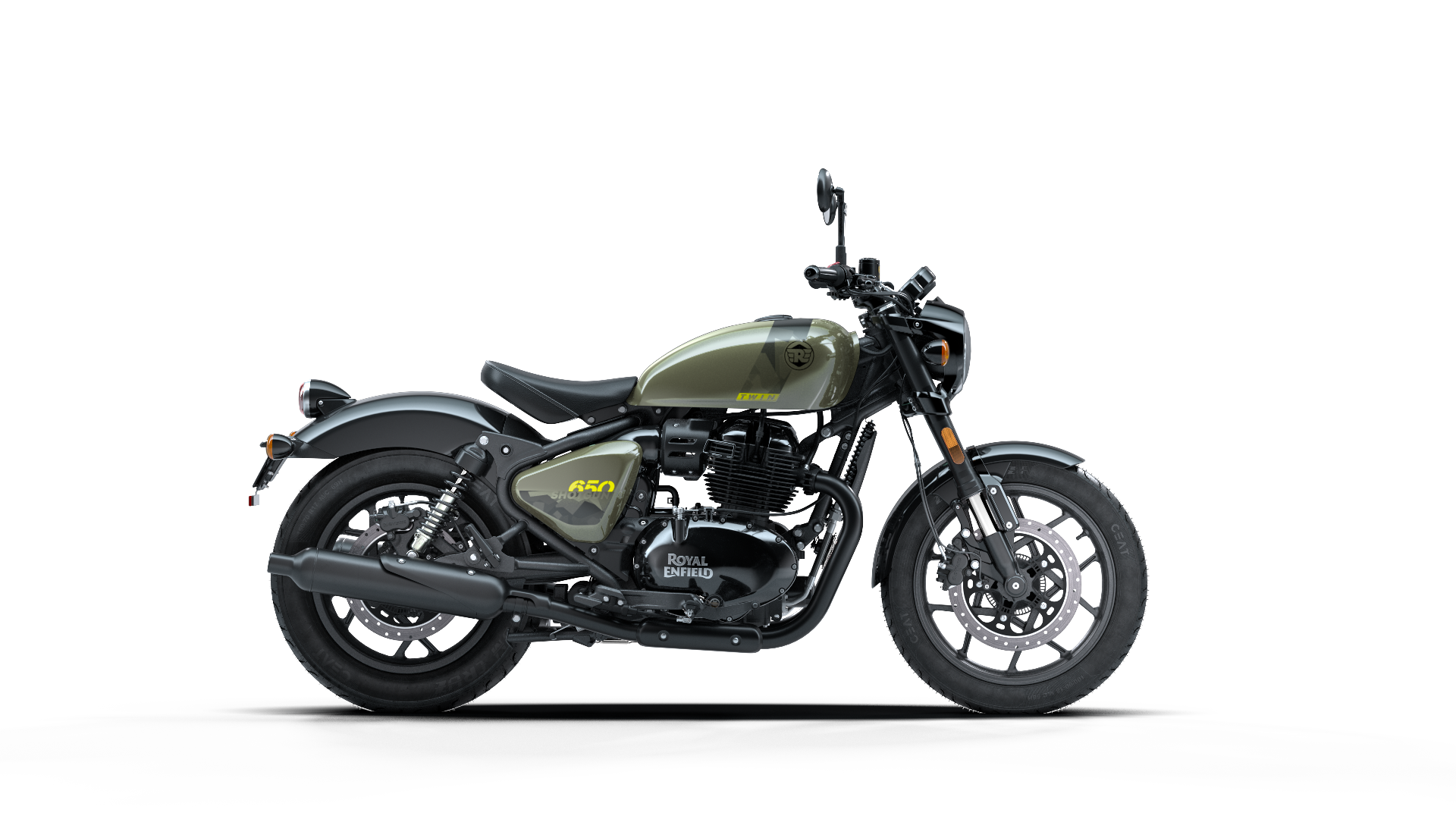 Royal Enfield Shotgun 650 Drill Green Colour