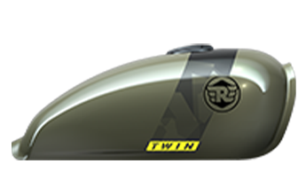 Shotgun 650 Sheet Drill Green Petrol Tank