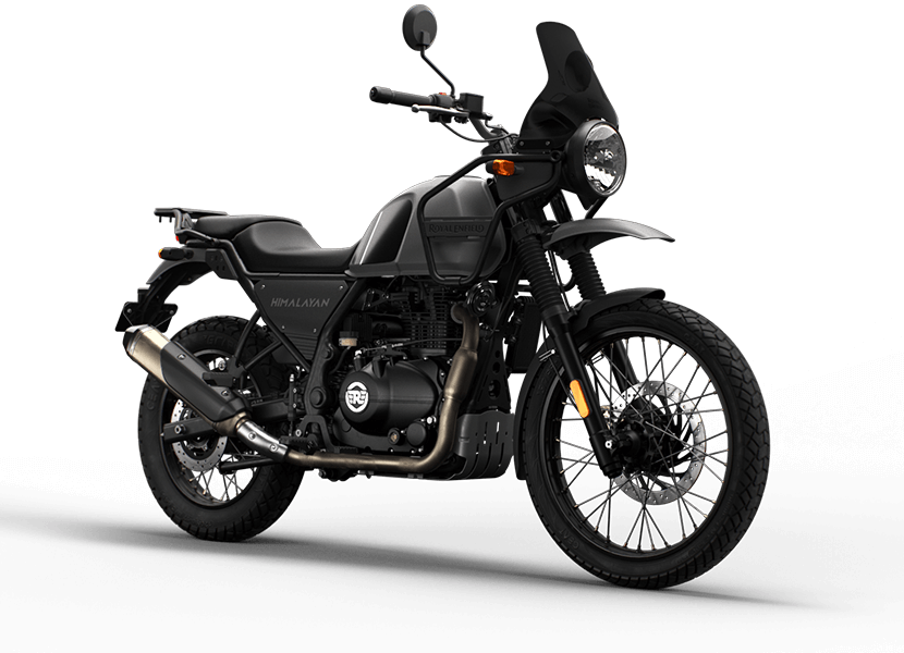 Royal Enfield Himalayan 411 Motorcycle Gravel Grey Colour - Front View