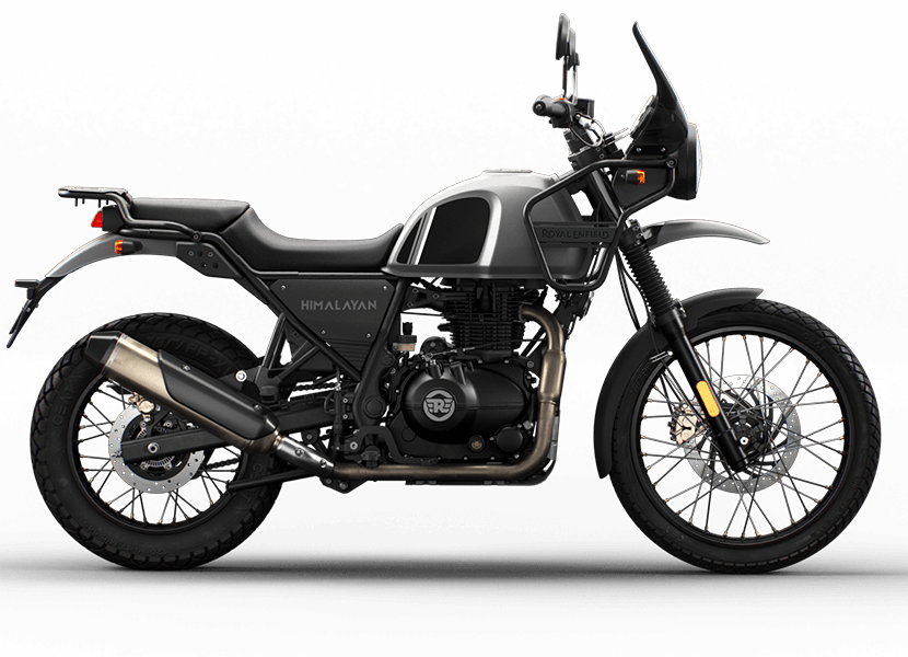 Royal Enfield Himalayan 411 Motorcycle Gravel Grey Colour - Side View